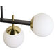 Keiley LED 36 inch White / Matte Black Chandelier Ceiling Light